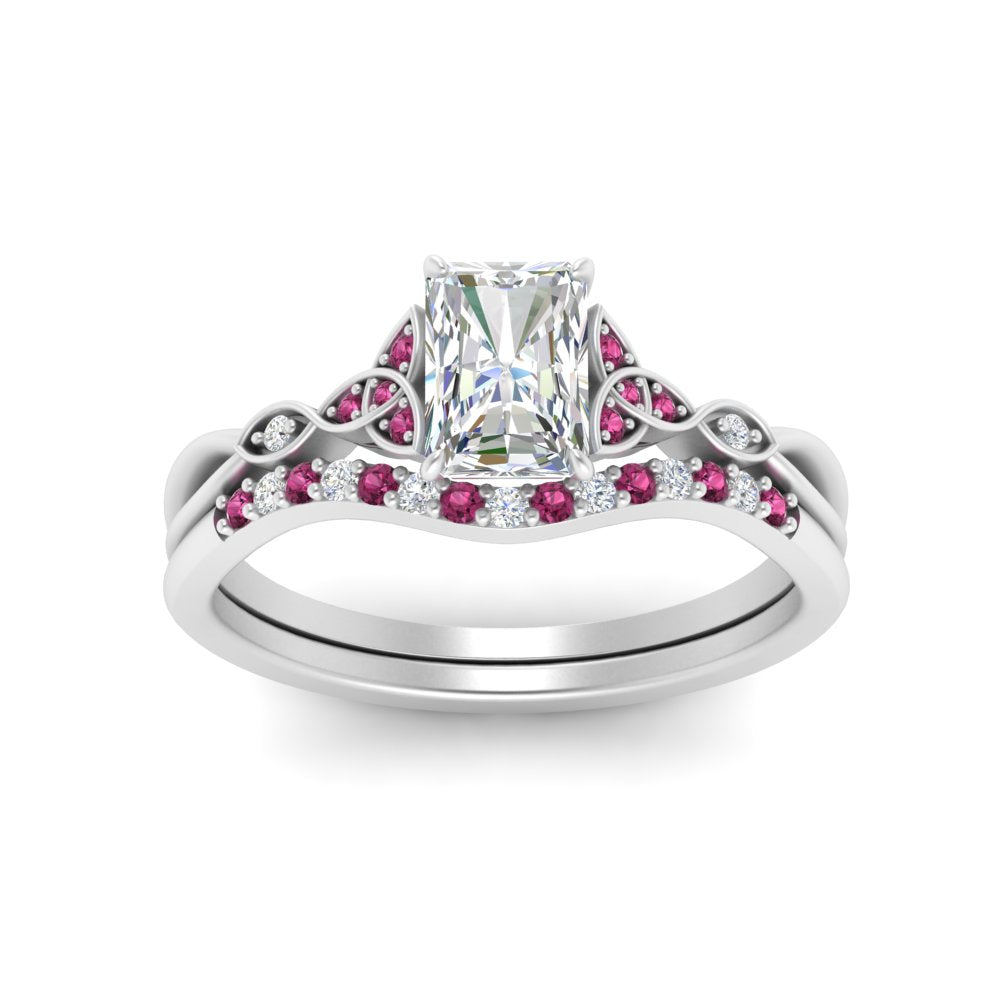 celtic-knot-split-radiant-cut-pink-sapphire-engagement-ring-in-white-gold-FD9609RAGSADRPI-NL-WG