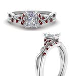 Load image into Gallery viewer, celtic-knot-split-radiant-cut-ruby-engagement-ring-in-white-gold-FD9609RAGRUDR-NL-WG

