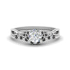 Load image into Gallery viewer, celtic-knot-split-round-cut-black-diamond-engagement-ring-in-white-gold-FD9609ROGBLACK-NL-WG