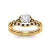Load image into Gallery viewer, celtic-knot-split-round-cut-black-diamond-engagement-ring-in-yellow-gold-FD9609ROGBLACK-NL-YG
