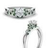 Load image into Gallery viewer, celtic-knot-split-round-cut-emerald-engagement-ring-in-white-gold-FD9609ROGEMGR-NL-WG