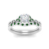 Load image into Gallery viewer, celtic-knot-split-round-cut-emerald-engagement-ring-in-white-gold-FD9609ROGEMGR-NL-WG