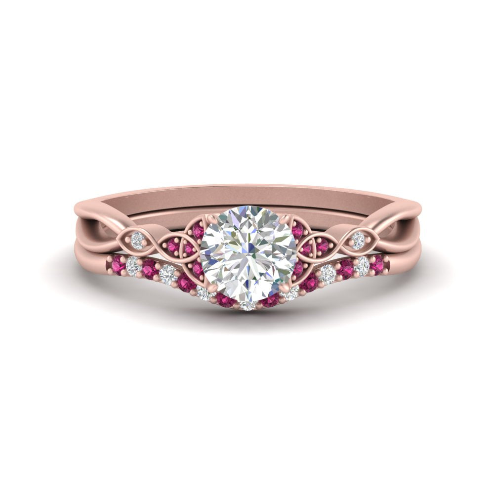 celtic-knot-split-round-cut-pink-sapphire-engagement-ring-in-rose-gold-FD9609ROGSADRPI-NL-RG