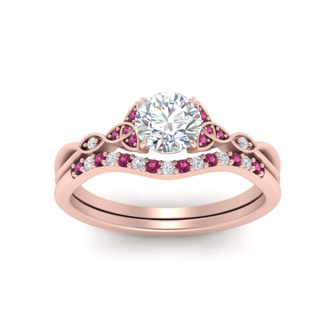 celtic-knot-split-round-cut-pink-sapphire-engagement-ring-in-rose-gold-FD9609ROGSADRPI-NL-RG