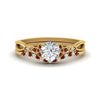 Load image into Gallery viewer, celtic-knot-split-round-cut-ruby-engagement-ring-in-yellow-gold-FD9609ROGRUDR-NL-YG