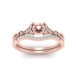 Load image into Gallery viewer, celtic-knot-split-semi-mount-diamond-engagement-ring-in-rose-gold-FD9609SM-NL-RG