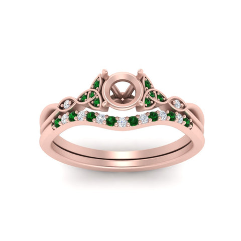 celtic-knot-split-semi-mount-emerald-engagement-ring-in-rose-gold-FD9609SMGEMGR-NL-RG