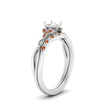 Load image into Gallery viewer, celtic-knot-split-semi-mount-orange-sapphire-engagement-ring-in-white-gold-FD9609SMGSAOR-NL-WG