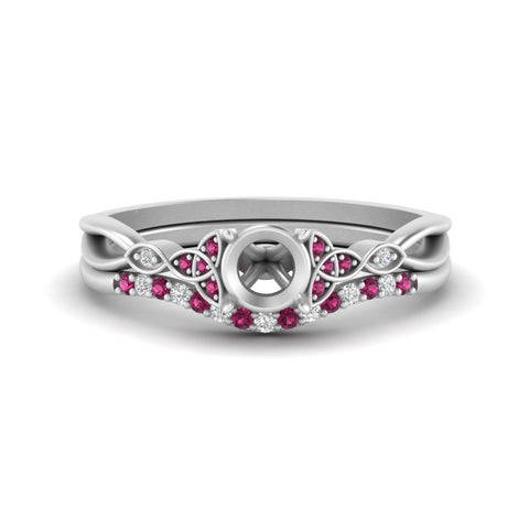 celtic-knot-split-semi-mount-pink-sapphire-engagement-ring-in-white-gold-FD9609SMGSADRPI-NL-WG