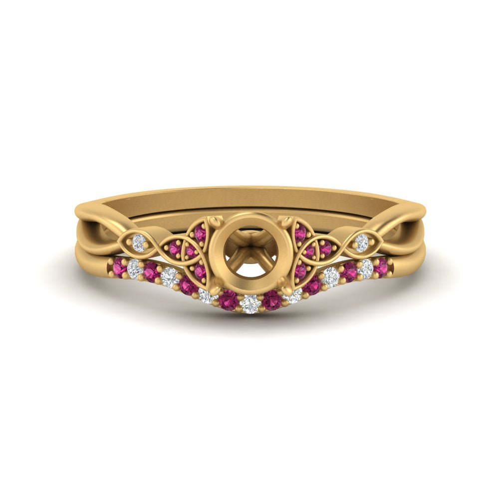 celtic-knot-split-semi-mount-pink-sapphire-engagement-ring-in-yellow-gold-FD9609SMGSADRPI-NL-YG