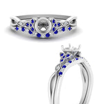 Load image into Gallery viewer, celtic-knot-split-semi-mount-sapphire-engagement-ring-in-white-gold-FD9609SMGSABL-NL-WG
