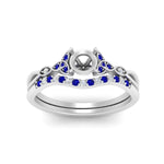 Load image into Gallery viewer, celtic-knot-split-semi-mount-sapphire-engagement-ring-in-white-gold-FD9609SMGSABL-NL-WG