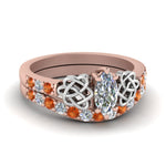Load image into Gallery viewer, celtic-marquise-cut-diamond-wedding-ring-set-with-orange-sapphire-in-rose-gold-FDENS2255B1MQGSAOR-NL-RG_d6291c75-150a-46f0-9ead-ed5a6e98f3c6?v=1757056989
