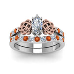 Load image into Gallery viewer, celtic-marquise-cut-diamond-wedding-ring-set-with-orange-sapphire-in-white-gold-FDENS2255B1MQGSAORANGLE5-NL-WG_3e1421f3-8836-47c3-bf6e-49a46e6390e7?v=1757056989
