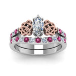 Load image into Gallery viewer, celtic-marquise-cut-diamond-wedding-ring-set-with-pink-sapphire-in-white-gold-FDENS2255B1MQGSADRPIANGLE5-NL-WG_1b60fee9-641d-4bb5-8aa4-84a267343161?v=1757056989
