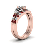 Load image into Gallery viewer, celtic-marquise-cut-diamond-wedding-ring-set-with-ruby-in-rose-gold-FDENS2255B1MQGRUDRANGLE2-NL-RG_a7253d1b-d58b-455a-8b3f-5a1103430a95?v=1757056989
