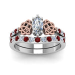 Load image into Gallery viewer, celtic-marquise-cut-diamond-wedding-ring-set-with-ruby-in-white-gold-FDENS2255B1MQGRUDRANGLE5-NL-WG_ca21d554-05f7-4562-83d8-d5724b6d865d?v=1757056990
