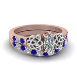 Load image into Gallery viewer, celtic-marquise-cut-diamond-wedding-ring-set-with-sapphire-in-rose-gold-FDENS2255B1MQGSABL-NL-RG_ca3d9f1b-3cfb-487f-a538-fe01e03adfb7?v=1757056989
