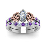 Load image into Gallery viewer, celtic-marquise-cut-diamond-wedding-ring-set-with-violet-topaz-in-white-gold-FDENS2255B1MQGVITOANGLE5-NL-WG_4c9b588c-dbaf-46d3-a390-e8772ecfbfd7?v=1757056989
