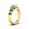 Load image into Gallery viewer, celtic-marquise-cut-emerald-wedding-ring-set-in-yellow-gold-fdens2255mqgemgrangle2-nl-yg-ws1.jpg