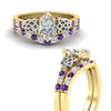Load image into Gallery viewer, celtic-marquise-cut-purple-topaz-wedding-ring-set-in-yellow-gold-fdens2255mqgvitoangle3-nl-yg-ws1.jpg