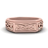 Load image into Gallery viewer, Celtic Engraved Mens Gold Ring