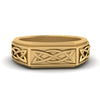 Load image into Gallery viewer, Celtic Engraved Mens Gold Ring