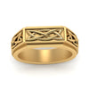 Load image into Gallery viewer, Celtic Engraved Mens Gold Ring