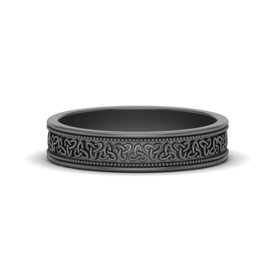 Celtic Mens Gold Band Rings