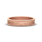 Load image into Gallery viewer, celtic-mens-gold-band-rings-in-rose-gold-fdm9861-nl-rg