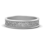 Celtic Mens Gold Band Rings