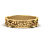 Load image into Gallery viewer, Celtic Mens Gold Band Rings
