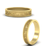 Load image into Gallery viewer, celtic-mens-gold-band-rings-in-yellow-gold-fdm9861angle3-nl-yg