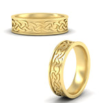 Load image into Gallery viewer, celtic-mens-wedding-ring-in-yellow-gold-fdm8569bangle3-nl-yg
