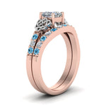 Load image into Gallery viewer, celtic-princess-cut-diamond-wedding-ring-set-with-blue-topaz-in-rose-gold-FDENS2255B1PRGICBLTOANGLE2-NL-RG_0d7ec499-5eec-4215-8548-b00ab4bcc250?v=1757057000
