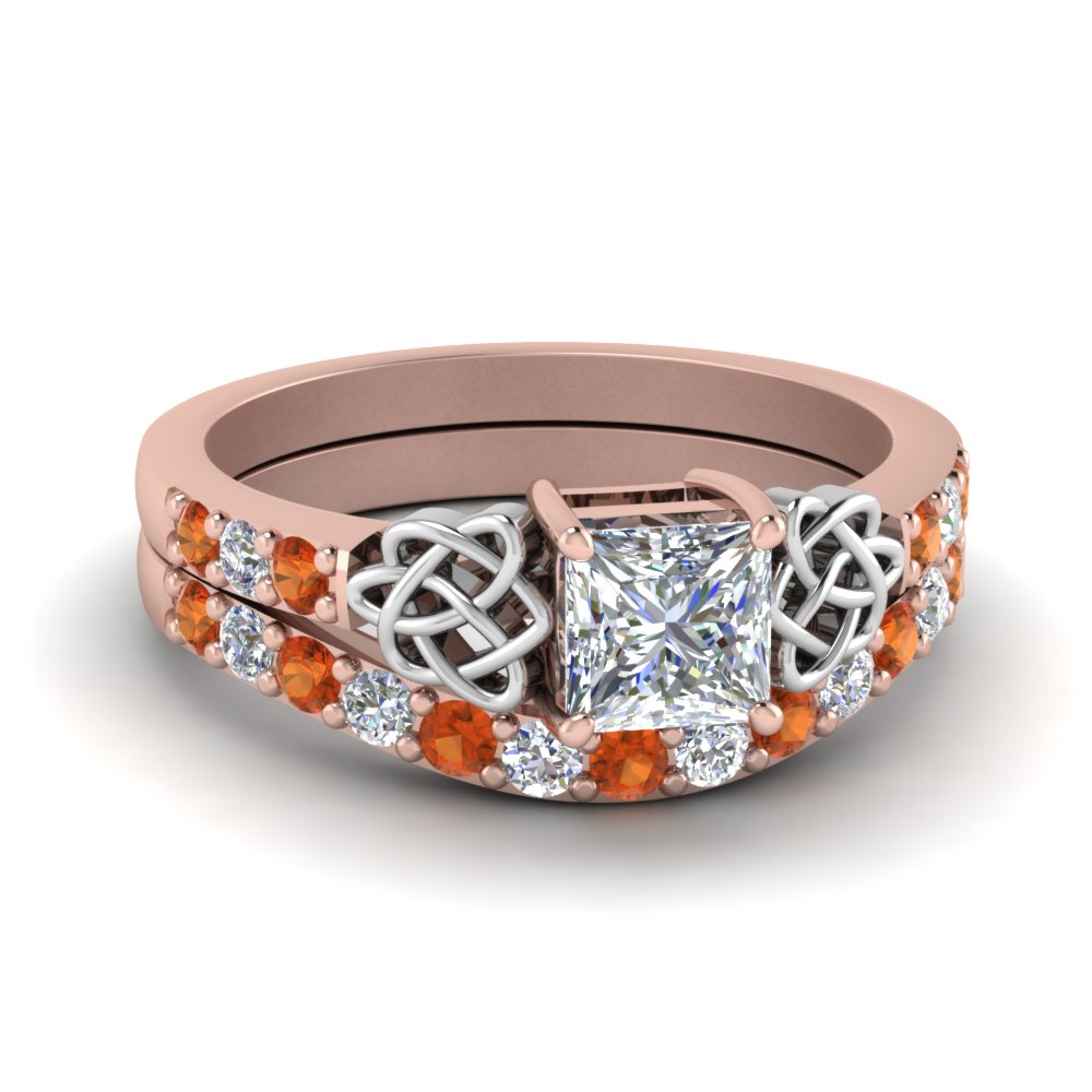 celtic-princess-cut-diamond-wedding-ring-set-with-orange-sapphire-in-rose-gold-FDENS2255B1PRGSAOR-NL-RG_b3d04fbf-9698-4865-9254-0ff2b147135f?v=1757057000