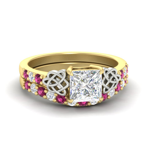 celtic-princess-cut-pink-sapphire-wedding-ring-set-in-yellow-gold-fdens2255prgsadrpisleep-nl-yg-ws1.jpg