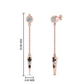 Thumbnail 37 - chain-drop-dangle-earring-with-black-diamond-in-rose-gold-FDEAR8456GBLACKANGLE1-NL-RG
