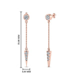 Load image into Gallery viewer, chain-drop-diamond-dangle-earring-in-rose-gold-FDEAR8456ANGLE1-NL-RG
