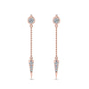 Load image into Gallery viewer, chain-drop-diamond-dangle-earring-in-rose-gold-FDEAR8456ANGLE1-NL-RG