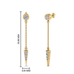 Load image into Gallery viewer, chain-drop-diamond-dangle-earring-in-yellow-gold-FDEAR8456ANGLE1-NL-YG
