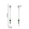Load image into Gallery viewer, chain-drop-diamond-dangle-earring-with-emerald-in-white-gold-FDEAR8456GEMGRANGLE1-NL-WG