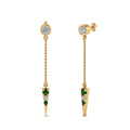 Thumbnail 84 - chain-drop-diamond-dangle-earring-with-emerald-in-yellow-gold-FDEAR8456GEMGRANGLE1-NL-YG