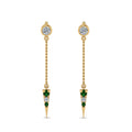 Thumbnail 83 - chain-drop-diamond-dangle-earring-with-emerald-in-yellow-gold-FDEAR8456GEMGRANGLE1-NL-YG