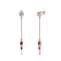 Thumbnail 16 - chain-drop-diamond-dangle-earring-with-pink-sapphire-in-rose-gold-FDEAR8456GSADRPIANGLE1-NL-RG