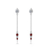 Load image into Gallery viewer, chain-drop-diamond-dangle-earring-with-ruby-in-white-gold-FDEAR8456GRUDRANGLE1-NL-WG