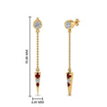 Thumbnail 81 - chain-drop-diamond-dangle-earring-with-ruby-in-yellow-gold-FDEAR8456GRUDRANGLE1-NL-YG