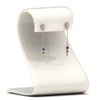 Load image into Gallery viewer, chain-drop-diamond-dangle-earring-with-sapphire-in-rose-gold-FDEAR8456GSABLANGLE1-NL-RG
