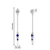 Load image into Gallery viewer, chain-drop-diamond-dangle-earring-with-sapphire-in-white-gold-FDEAR8456GSABLANGLE1-NL-WG