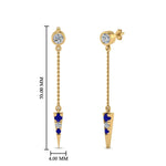 Load image into Gallery viewer, Chain Drop Dangle Earring
